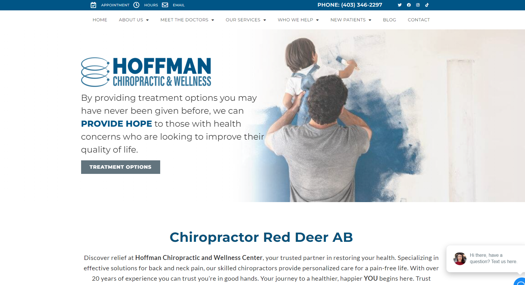 Website Screen Shot of Hoffman Wellness