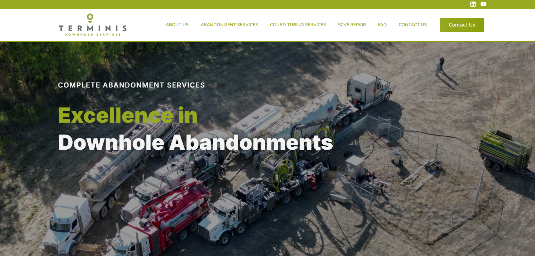 Calgary website design by Set Your Sites for Terminis