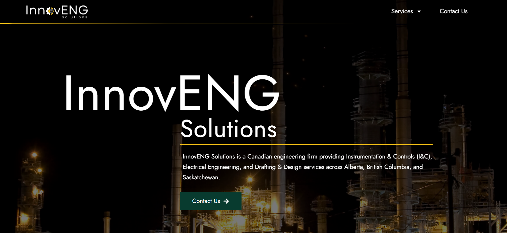 Red Deer website design for InnovENG Solutions