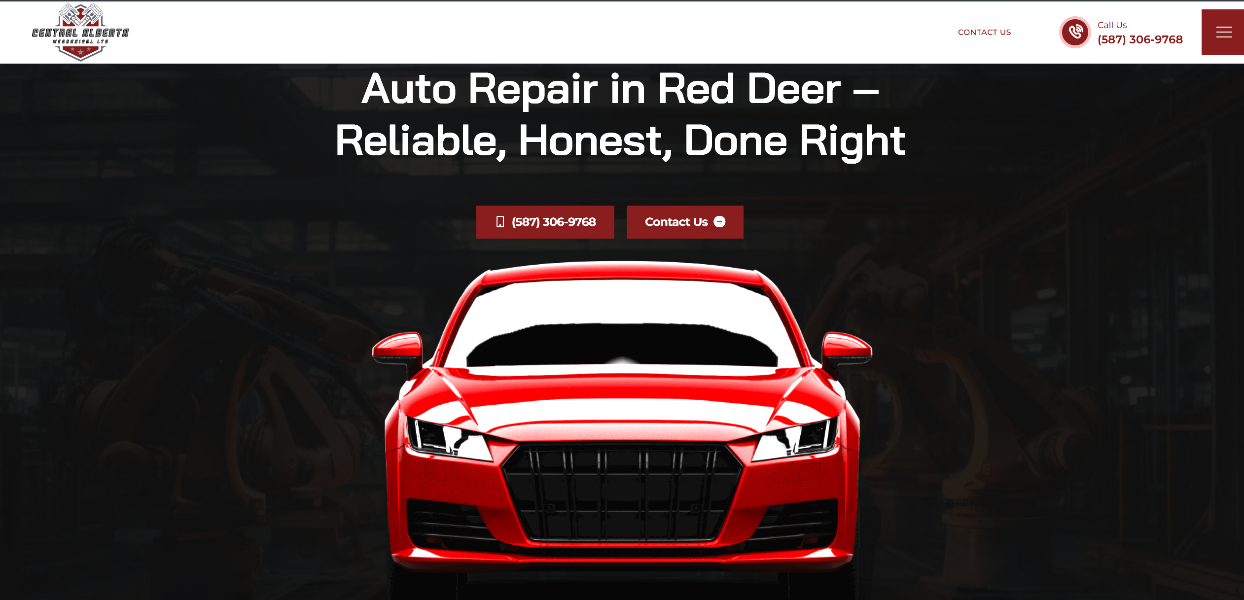 new website design in Red Deer for Central Alberta Mechanical